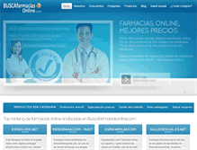 Tablet Screenshot of buscafarmaciasonline.com